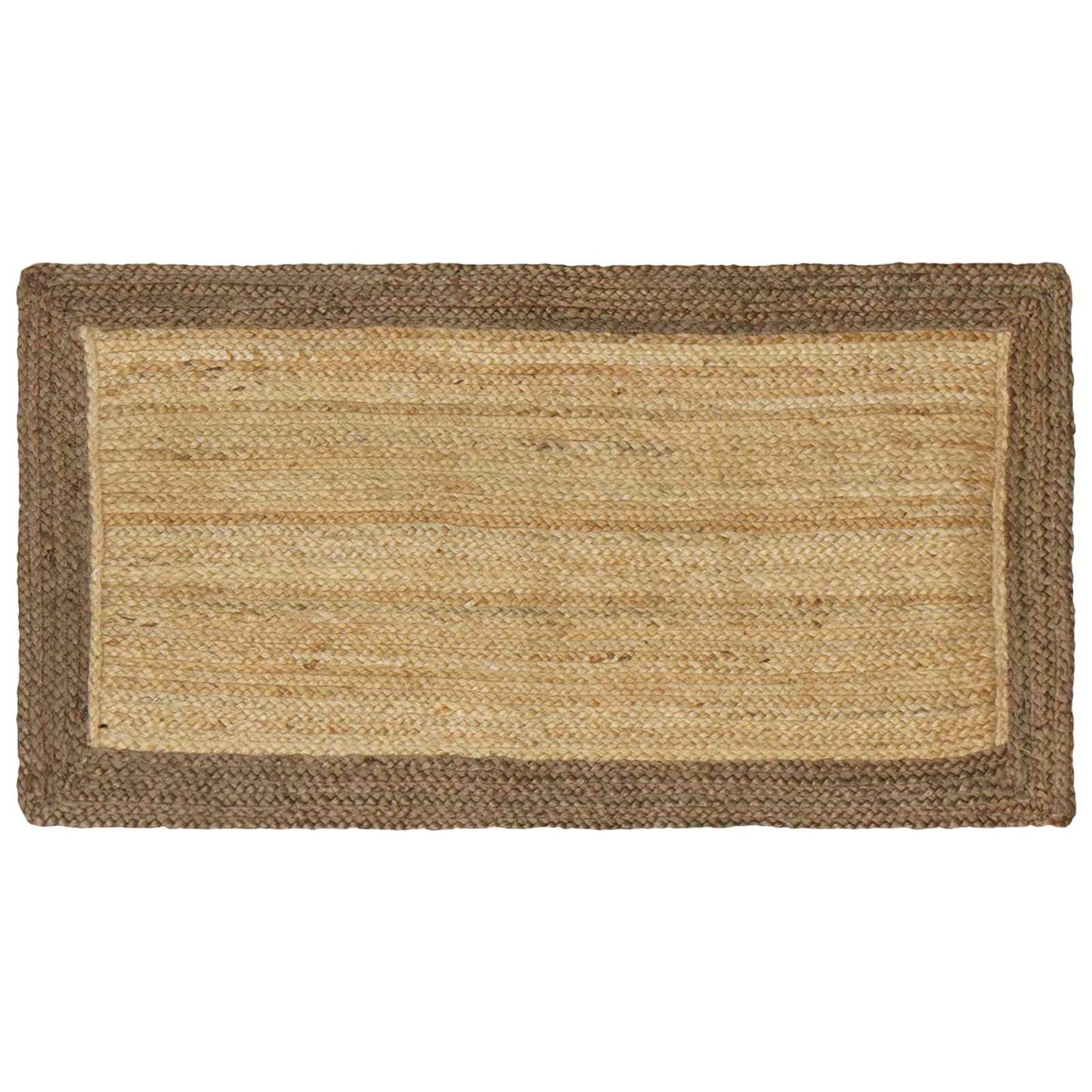 vidaXL Χαλί Περιοχής Γκρι και φυσικό 60 x 110 cm Γιούτα