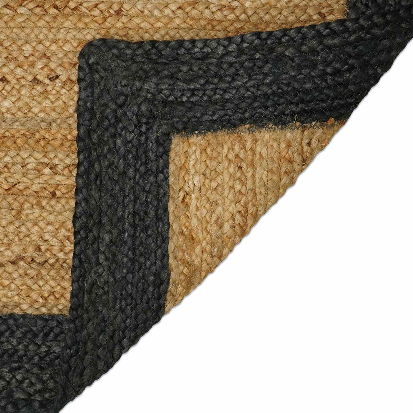 vidaXL Χαλιά χώρου Φυσικό και Σκούρο Γκρι 60 x 200 cm Γιούτα