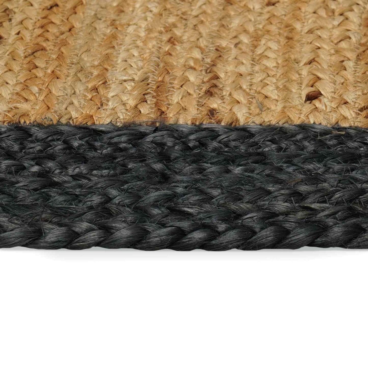 vidaXL Χαλιά χώρου Φυσικό και Σκούρο Γκρι 60 x 200 cm Γιούτα