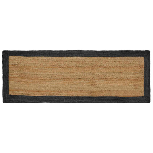 vidaXL Χαλιά χώρου Σκούρο Γκρι 80 x 300 cm Γιούτα