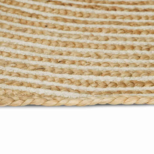 vidaXL Χαλιά χώρου Λευκό 80 x 300 cm Γιούτα