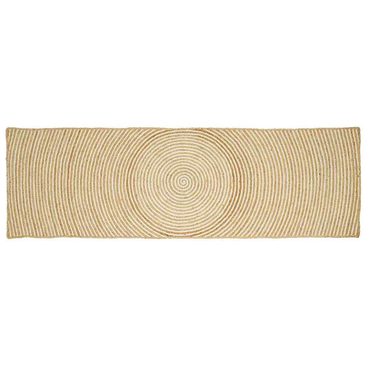 vidaXL Χαλιά χώρου Λευκό 80 x 300 cm Γιούτα