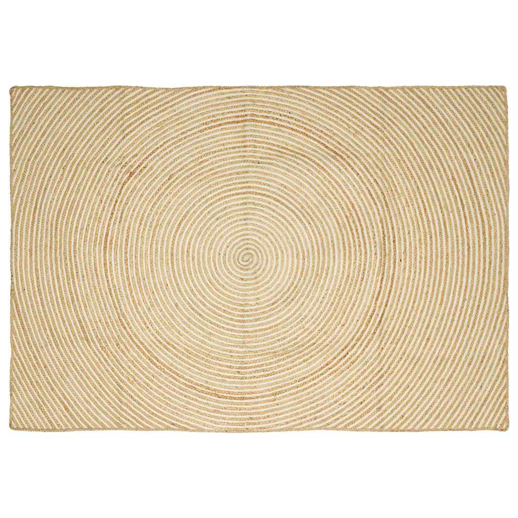 vidaXL Χαλιά χώρου Λευκό 160 x 230 cm Γιούτα