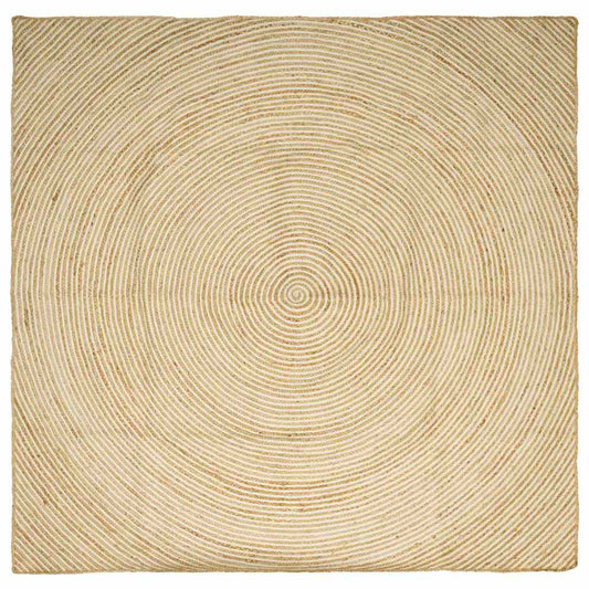 vidaXL Χαλιά χώρου Λευκό 200 x 200 cm Γιούτα