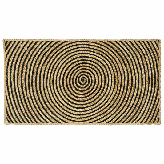vidaXL Χαλιά χώρου Μαύρο 60 x 110 cm Γιούτα