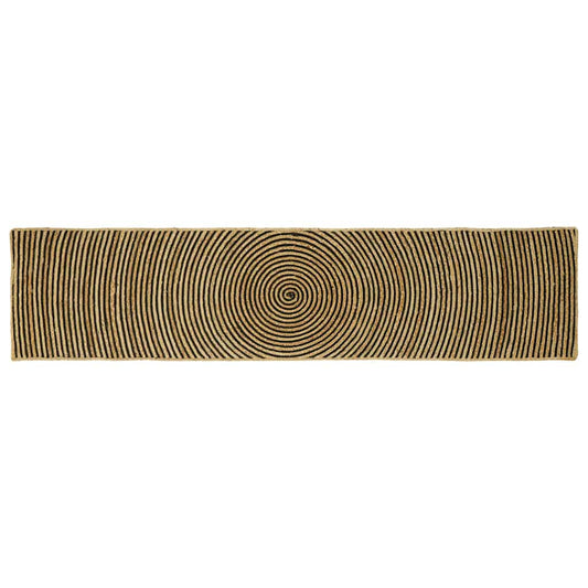 vidaXL Χαλιά χώρου Μαύρο 60 x 300 cm Γιούτα