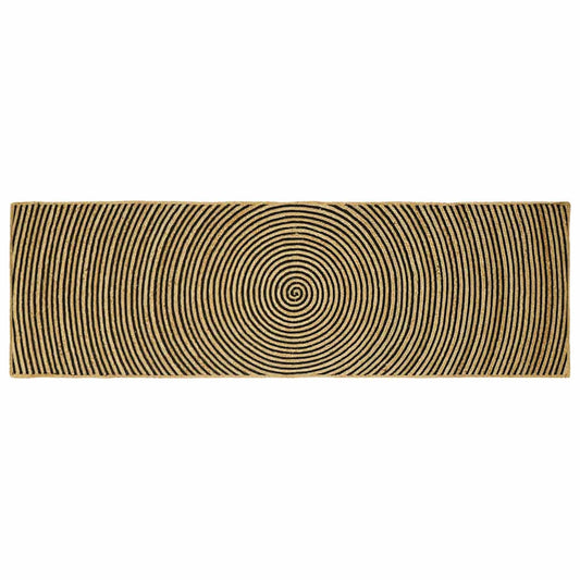 vidaXL Χαλιά χώρου Μαύρο 80 x 250 cm Γιούτα