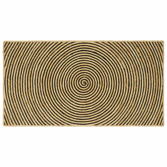 vidaXL Χαλιά χώρου Μαύρο 100 x 200 cm Γιούτα