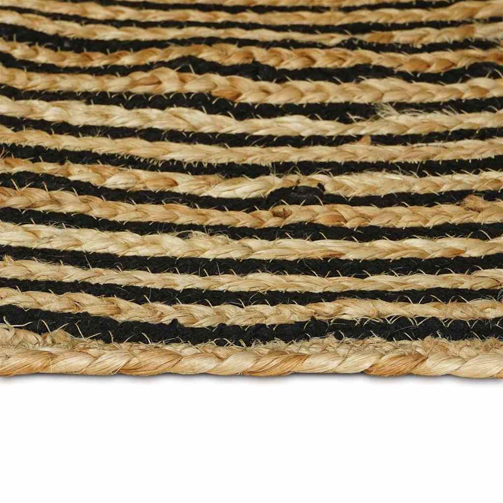 vidaXL Χαλιά χώρου Μαύρο 120 x 170 cm Γιούτα