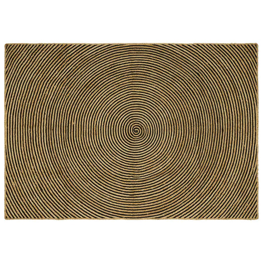 vidaXL Χαλιά χώρου Μαύρο 160 x 230 cm Γιούτα