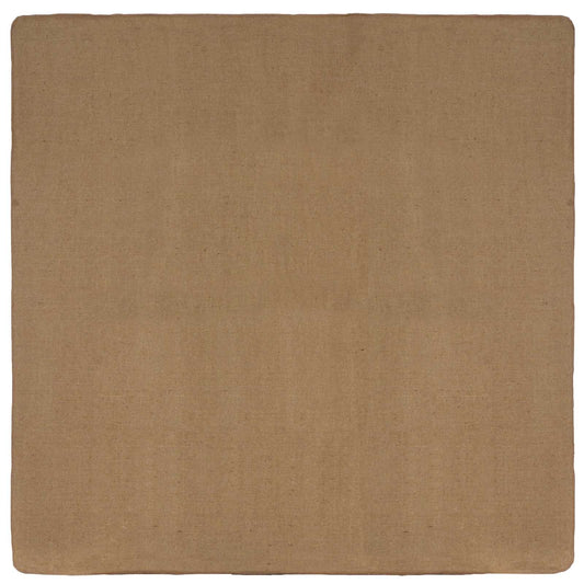 vidaXL Χαλί Περιοχής Ανοιχτό καφέ 200 x 200 cm Γιούτα