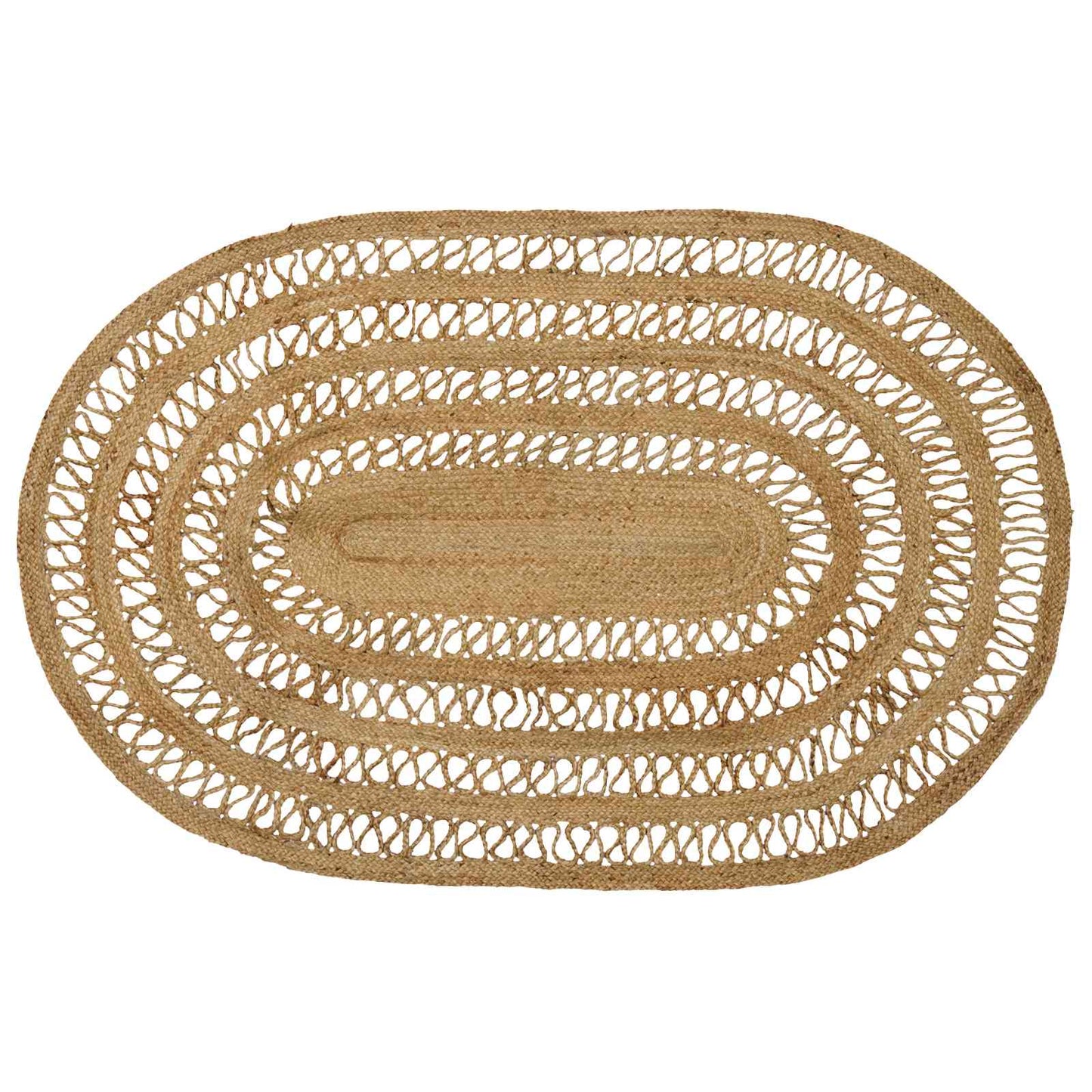 vidaXL Χαλιά χώρου Φυσικό 122 x 183 cm Γιούτα