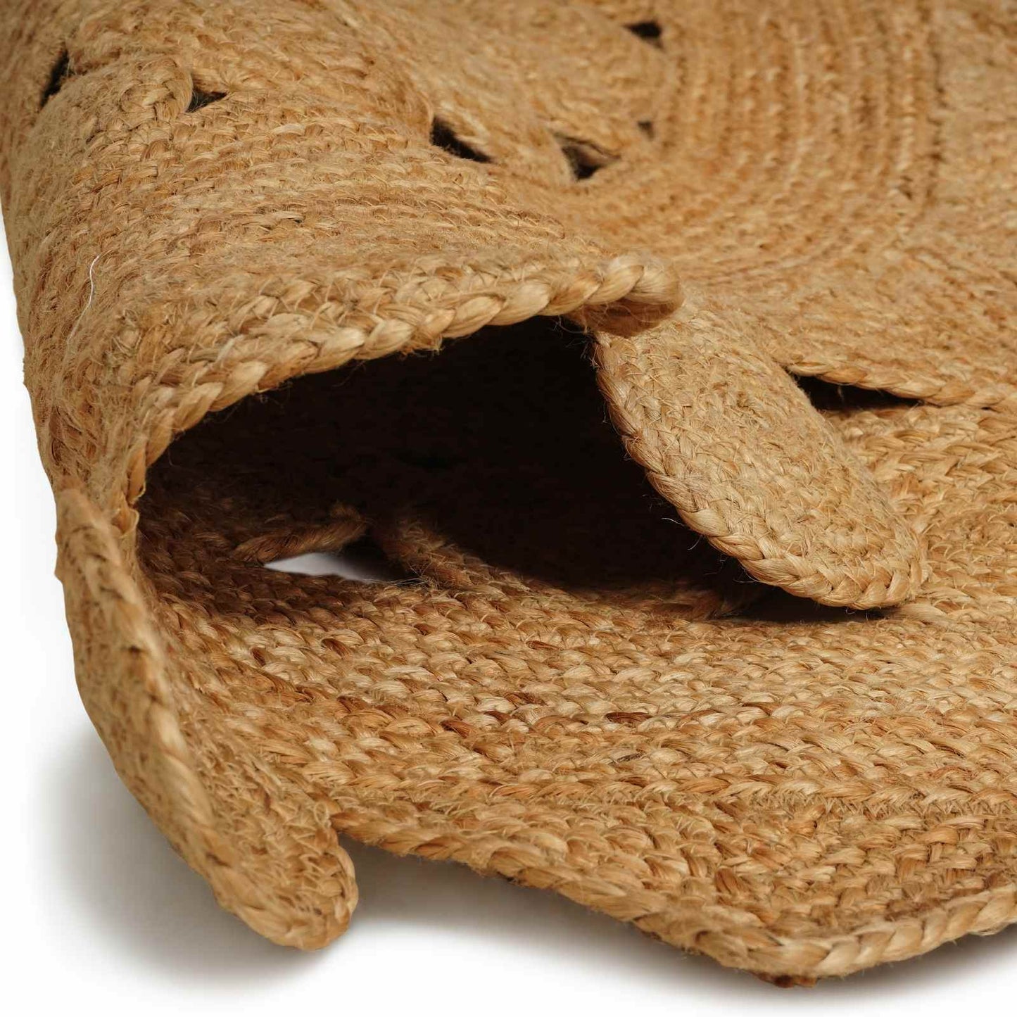 vidaXL Χαλί Καφέ Ø 240 εκ. Γιούτα