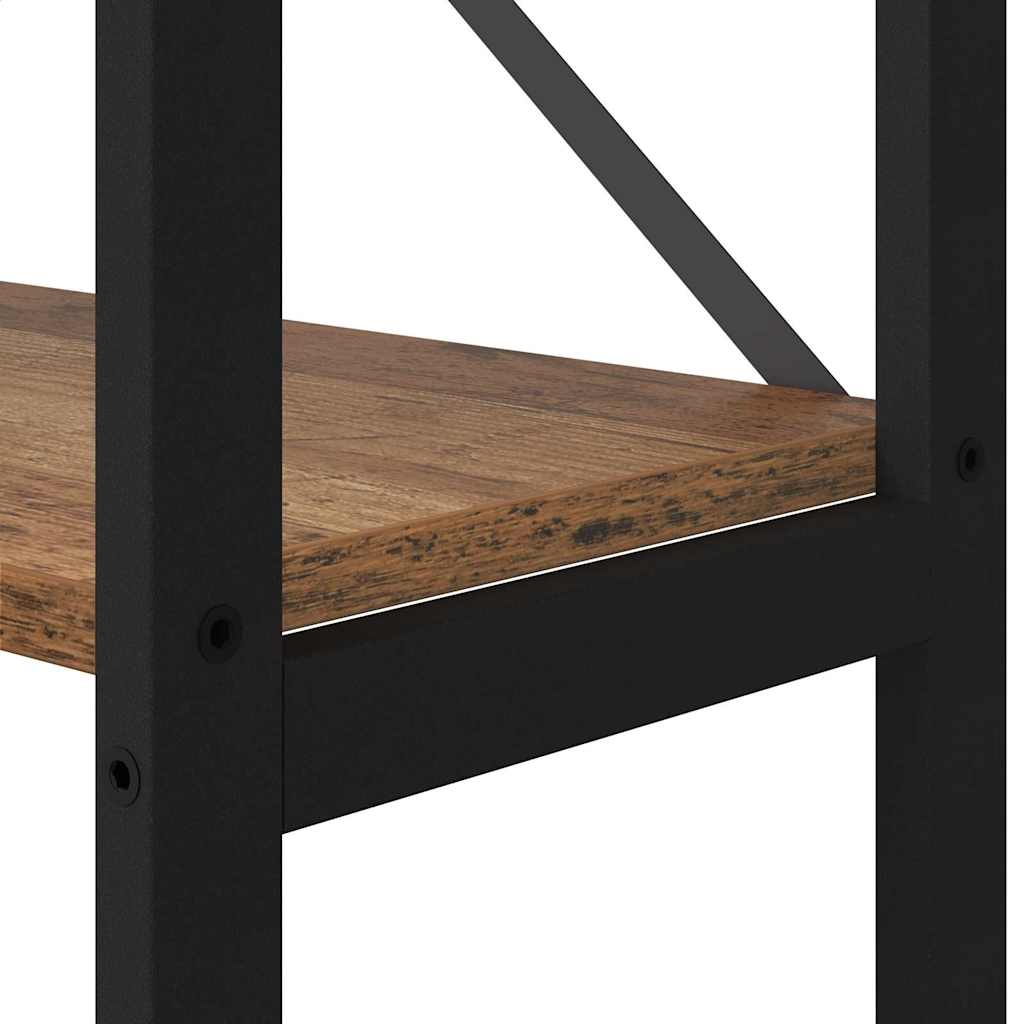 vidaXL Ράφι Βιβλίων Παλαιό ξύλο 156 x 25 x 167.5 εκ Επεξεργασμένο ξύλο