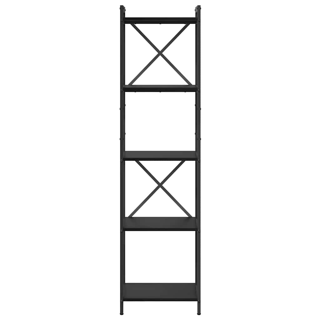 vidaXL Βιβλιοθήκη Μαύρη δρυς 40 x 30 x 153 εκ Επεξεργασμένο ξύλο