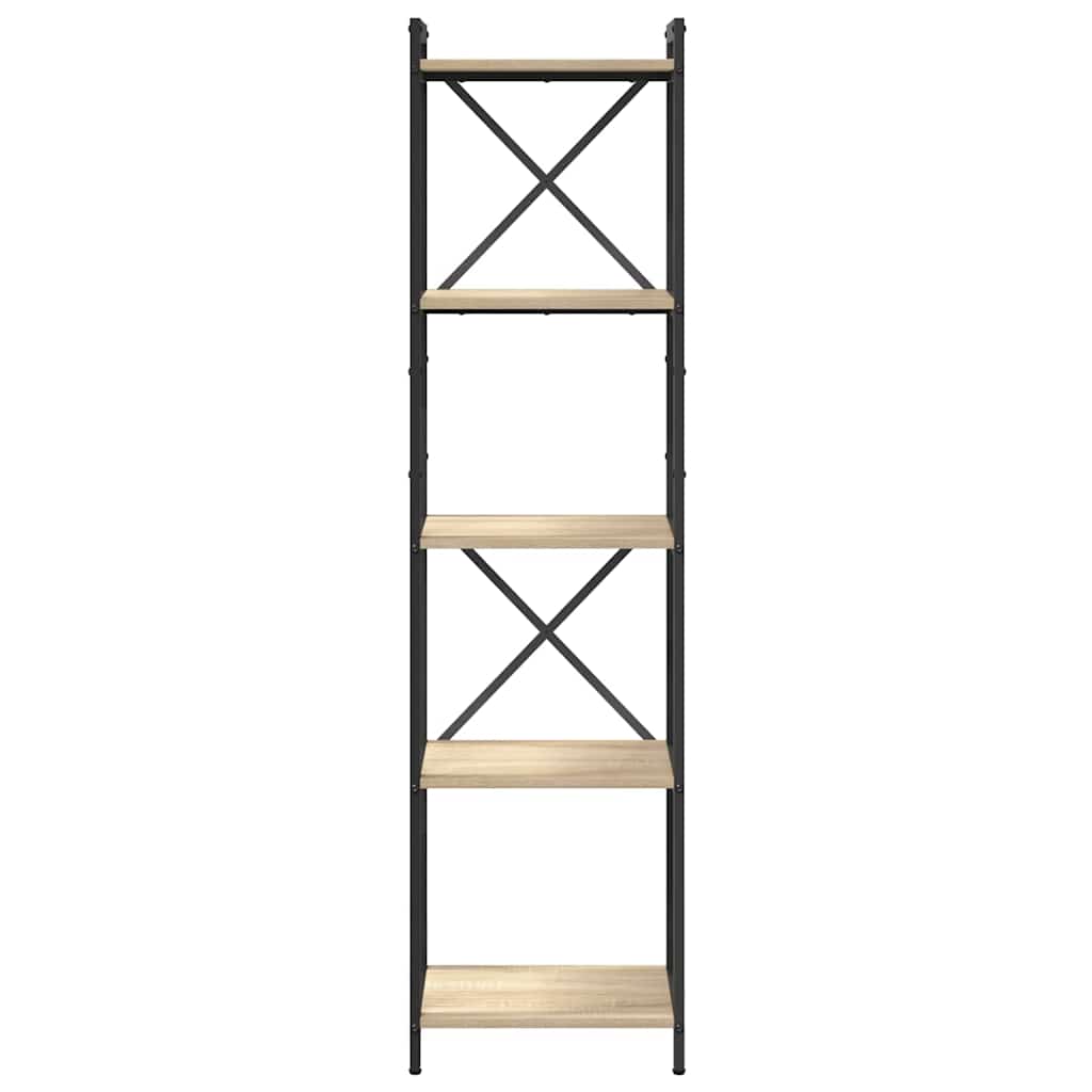 vidaXL Βιβλιοθήκη Sonoma Δρυς 40 x 30 x 153 εκ Επεξεργασμένο ξύλο