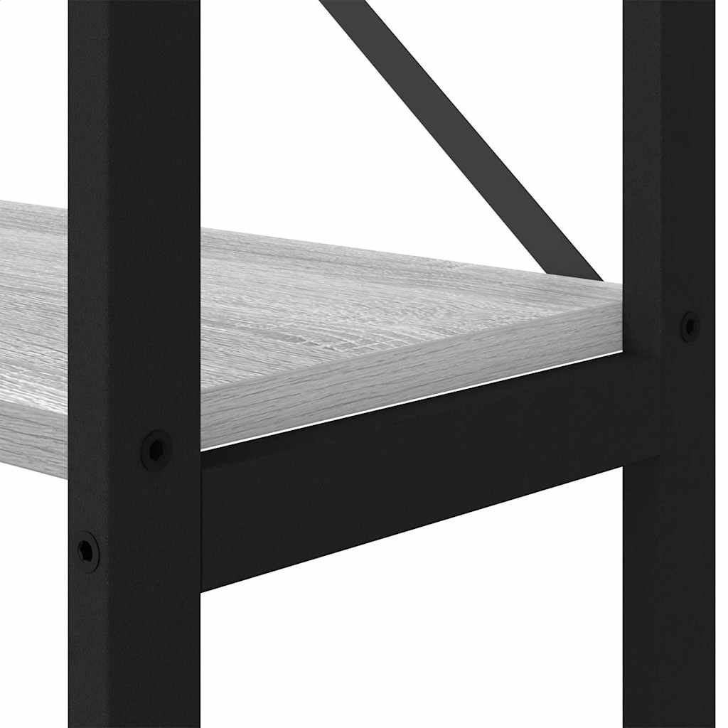 vidaXL Βιβλιοθήκη Γκρι sonoma 40 x 30 x 153 εκ Επεξεργασμένο ξύλο