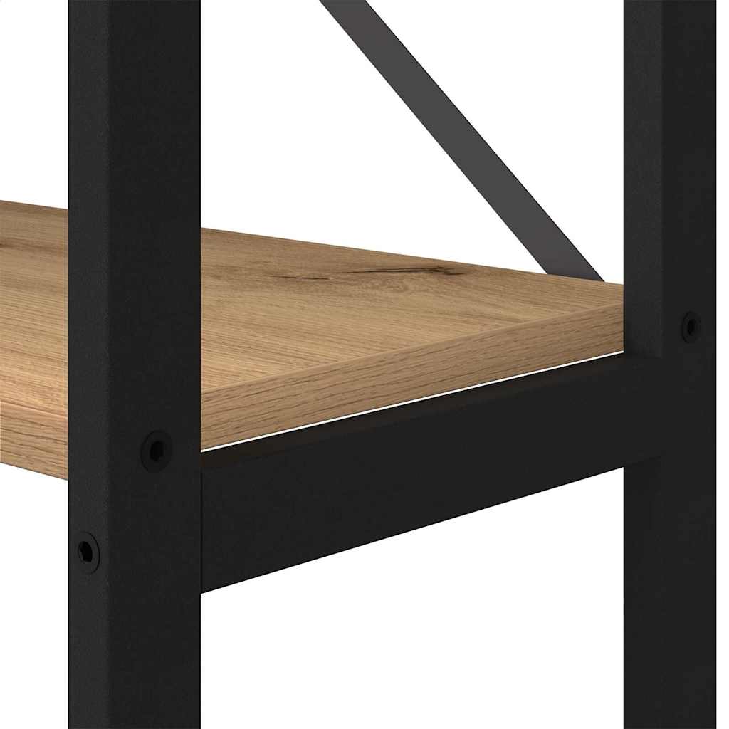 vidaXL Βιβλιοθήκη artisan δρυς 40 x 30 x 153 εκ Επεξεργασμένο ξύλο