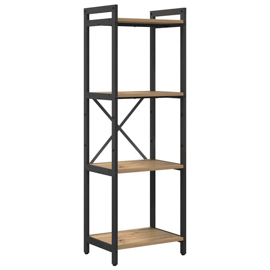 vidaXL Βιβλιοθήκη artisan δρυς 40 x 30 x 118 εκ Επεξεργασμένο ξύλο