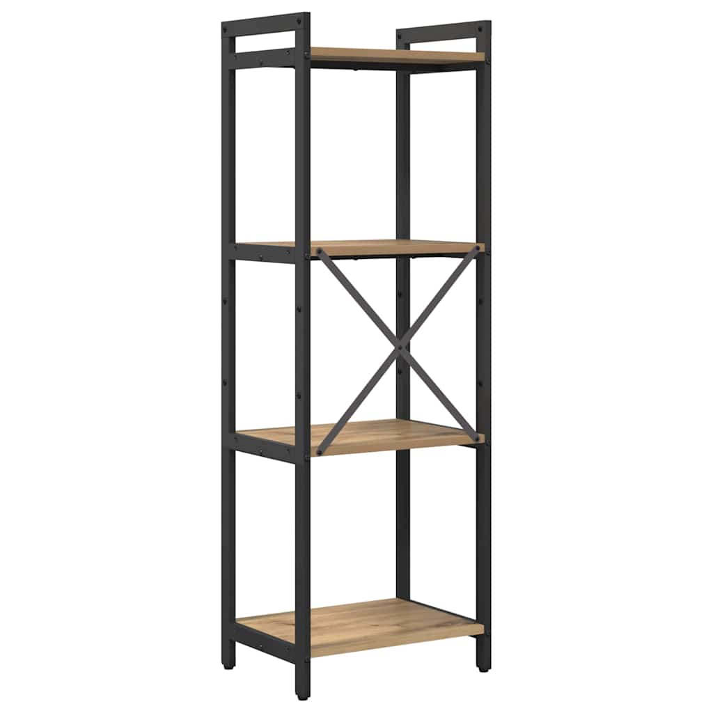 vidaXL Βιβλιοθήκη artisan δρυς 40 x 30 x 118 εκ Επεξεργασμένο ξύλο