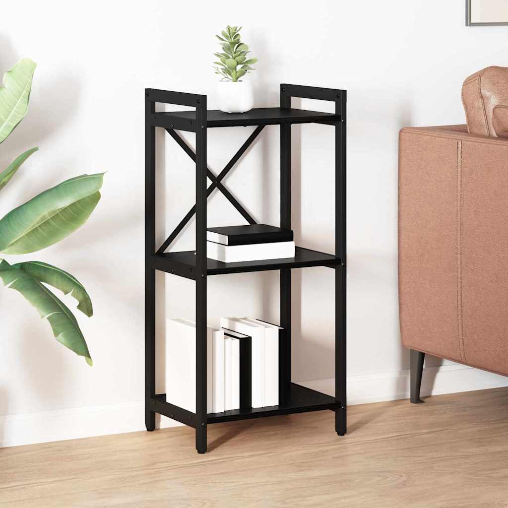 vidaXL Βιβλιοθήκη Μαύρη δρυς 40 x 30 x 83 εκ Επεξεργασμένο ξύλο