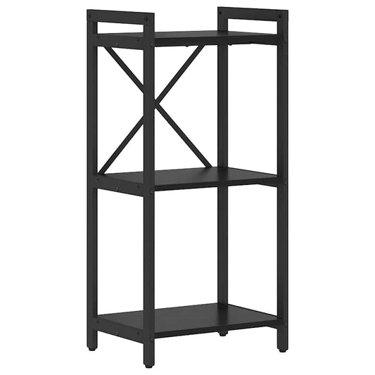 vidaXL Βιβλιοθήκη Μαύρη δρυς 40 x 30 x 83 εκ Επεξεργασμένο ξύλο