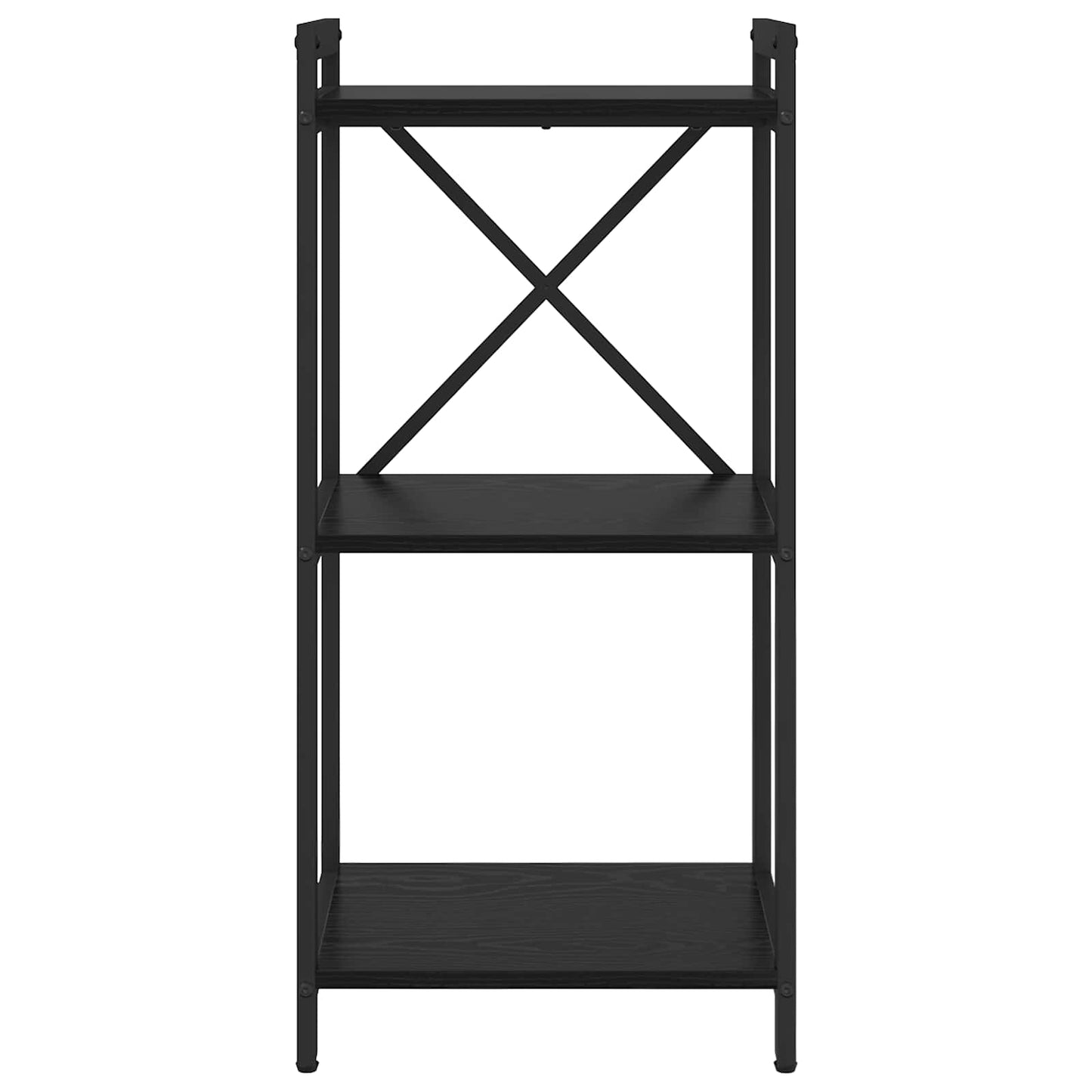 vidaXL Βιβλιοθήκη Μαύρη δρυς 40 x 30 x 83 εκ Επεξεργασμένο ξύλο