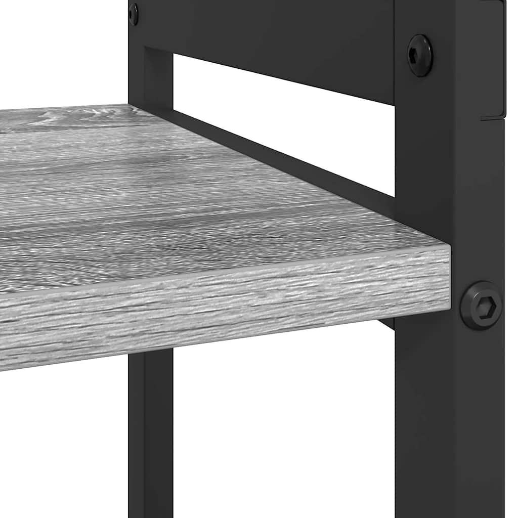 vidaXL Βιβλιοθήκη Γκρι sonoma 40 x 30 x 83 εκ Επεξεργασμένο ξύλο