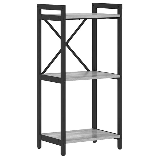 vidaXL Ράφι Βιβλίων Γκρι sonoma 40 x 30 x 85 εκ Επεξεργασμένο ξύλο