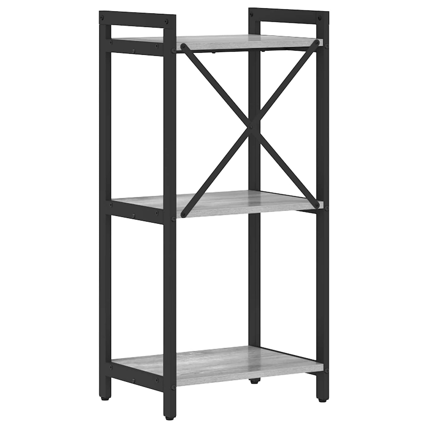 vidaXL Ράφι Βιβλίων Γκρι sonoma 40 x 30 x 85 εκ Επεξεργασμένο ξύλο