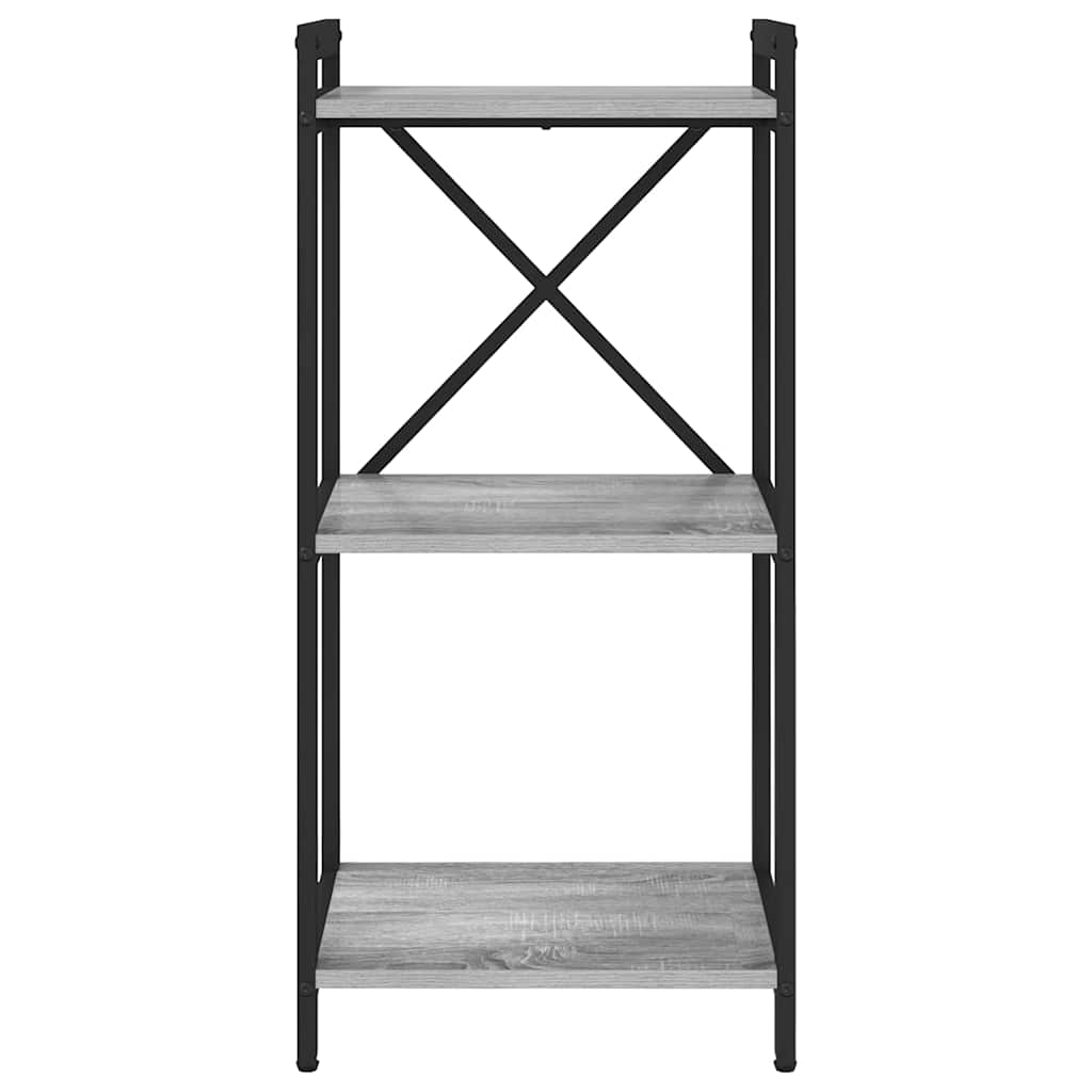 vidaXL Βιβλιοθήκη Γκρι sonoma 40 x 30 x 83 εκ Επεξεργασμένο ξύλο