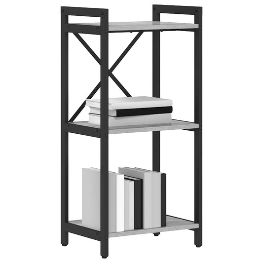 vidaXL Ράφι Βιβλίων Γκρι sonoma 40 x 30 x 85 εκ Επεξεργασμένο ξύλο
