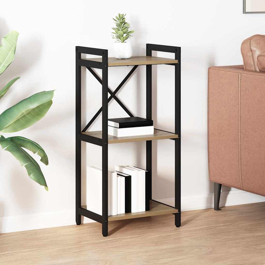 vidaXL Βιβλιοθήκη artisan δρυς 40 x 30 x 83 εκ Επεξεργασμένο ξύλο