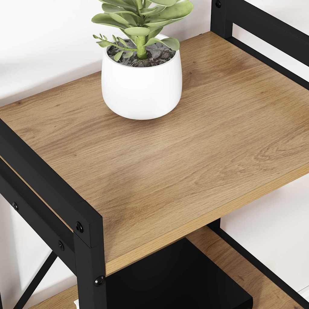 vidaXL Βιβλιοθήκη artisan δρυς 40 x 30 x 83 εκ Επεξεργασμένο ξύλο