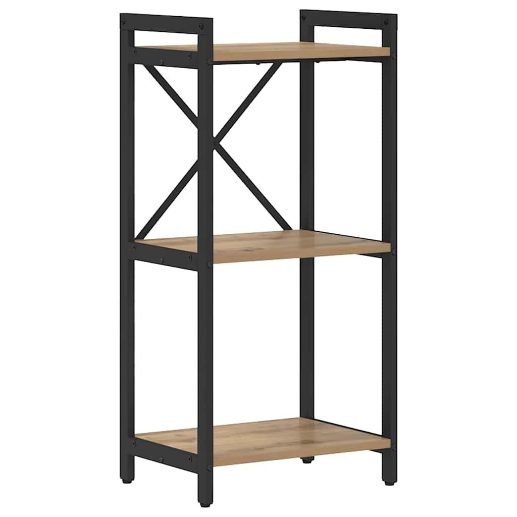 vidaXL Βιβλιοθήκη artisan δρυς 40 x 30 x 83 εκ Επεξεργασμένο ξύλο