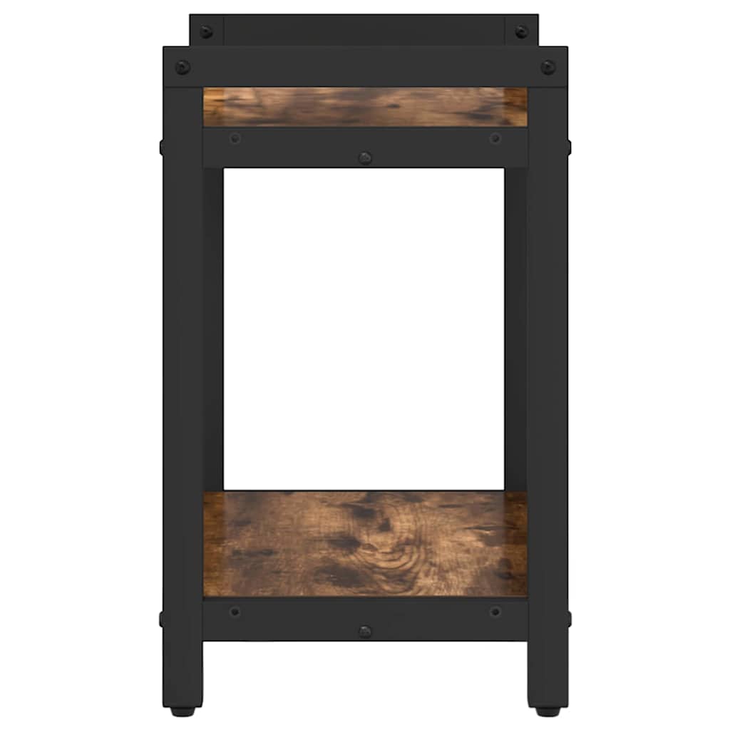 vidaXL Βιβλιοθήκη Καπνιστή δρυς 40 x 30 x 48.5 εκ Επεξεργασμένο ξύλο