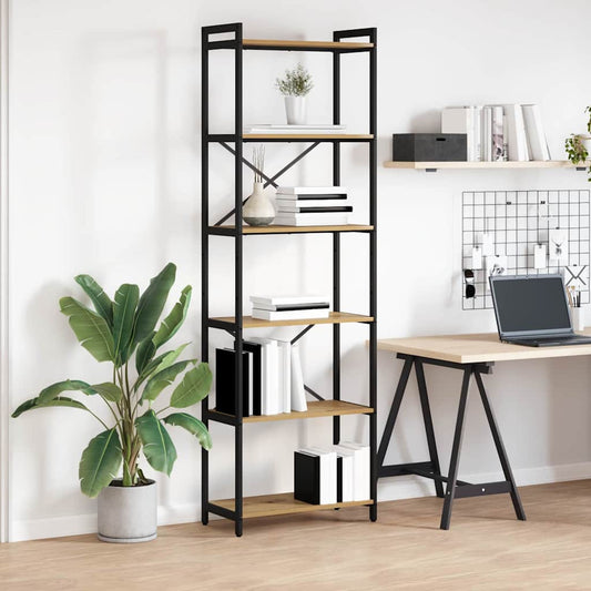 vidaXL Ράφι Βιβλίων Artisan Oak 60 x 30 x 189,5 εκ Επεξεργασμένο ξύλο