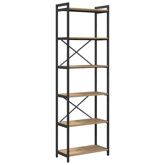 vidaXL Ράφι Βιβλίων Artisan Oak 60 x 30 x 189,5 εκ Επεξεργασμένο ξύλο