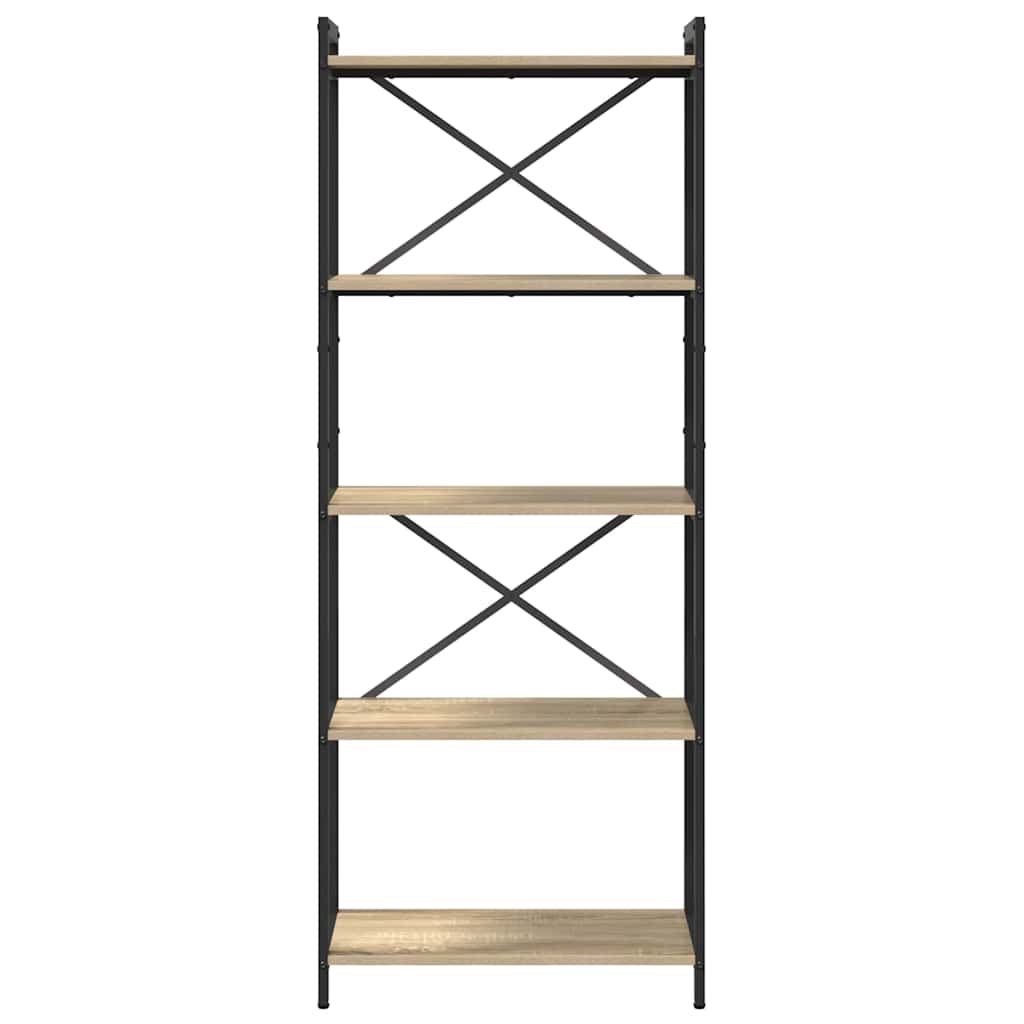 vidaXL Βιβλιοθήκη Sonoma Δρυς 60 x 30 x 153 εκ Επεξεργασμένο ξύλο