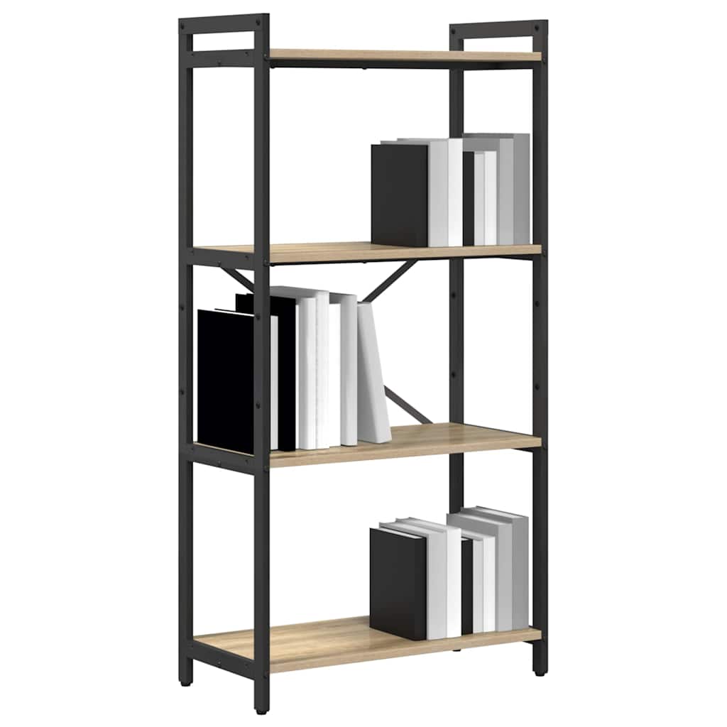 vidaXL Βιβλιοθήκη Sonoma Δρυς 60 x 30 x 118 εκ Επεξεργασμένο ξύλο