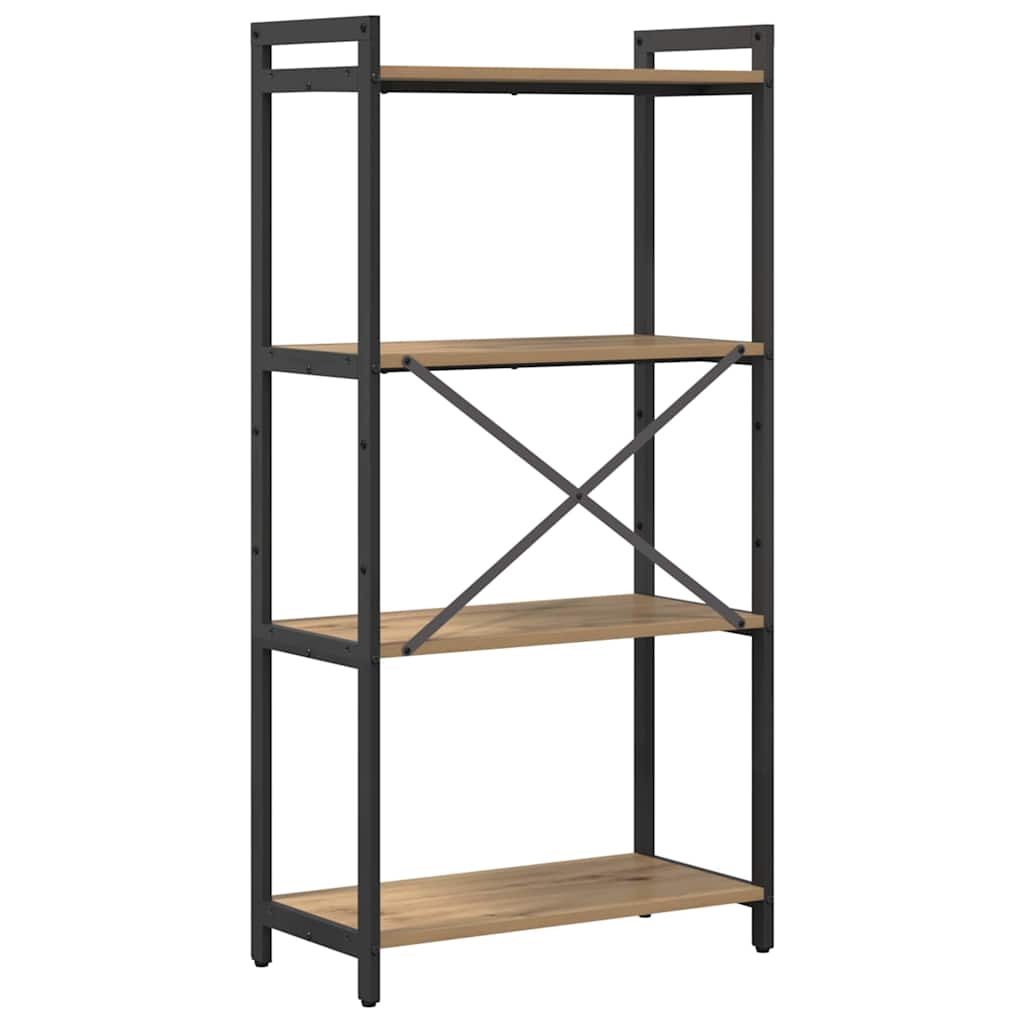 vidaXL Βιβλιοθήκη artisan δρυς 60 x 30 x 118 εκ Επεξεργασμένο ξύλο