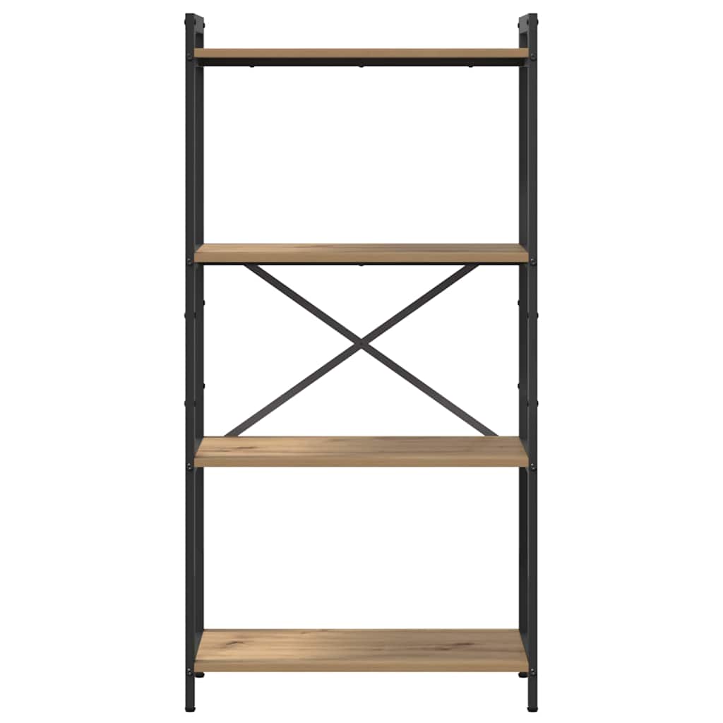 vidaXL Βιβλιοθήκη artisan δρυς 60 x 30 x 118 εκ Επεξεργασμένο ξύλο