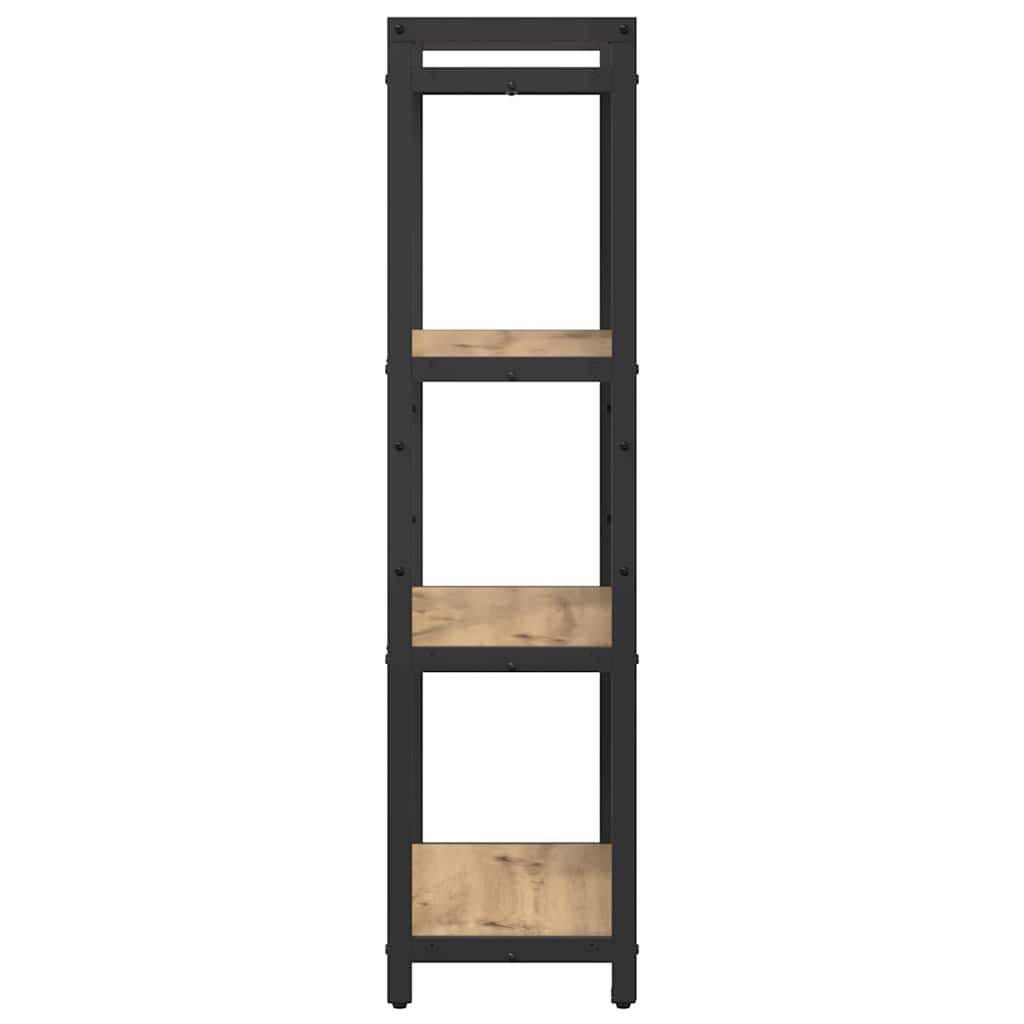 vidaXL Βιβλιοθήκη artisan δρυς 60 x 30 x 118 εκ Επεξεργασμένο ξύλο