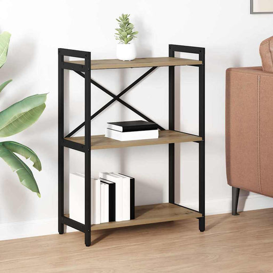 vidaXL Ράφι Βιβλίων Artisan Oak 60 x 30 x 85 cm Επεξεργασμένο ξύλο
