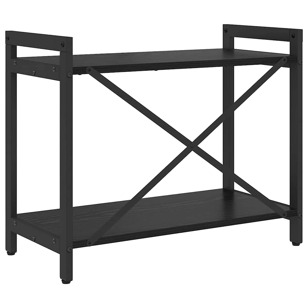 vidaXL Βιβλιοθήκη Μαύρη δρυς 60 x 30 x 48.5 εκ Επεξεργασμένο ξύλο