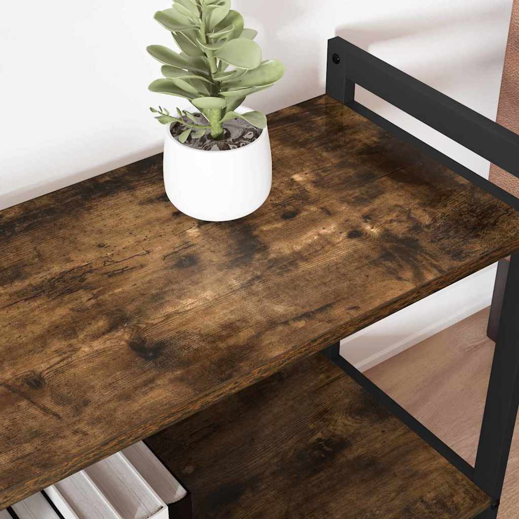 vidaXL Βιβλιοθήκη Καπνιστή δρυς 60 x 30 x 48.5 εκ Επεξεργασμένο ξύλο