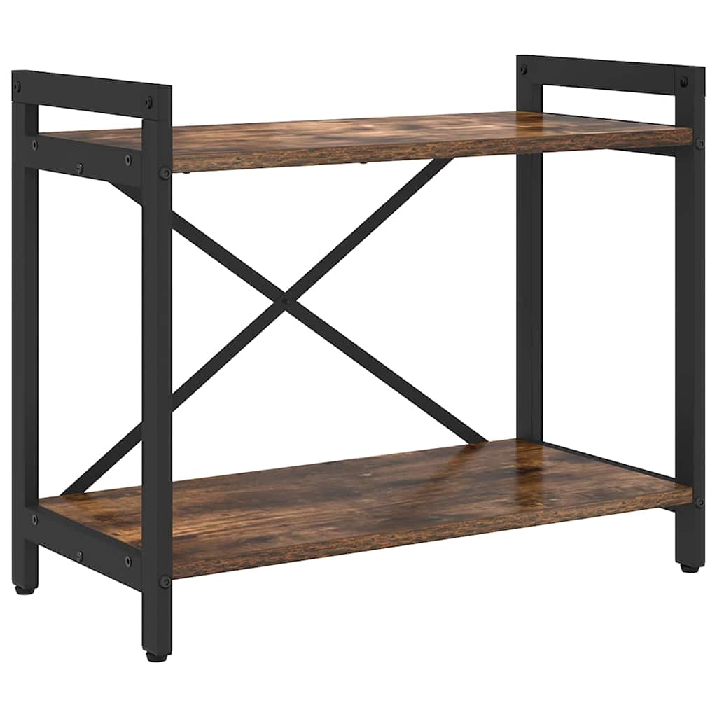 vidaXL Βιβλιοθήκη Καπνιστή δρυς 60 x 30 x 48.5 εκ Επεξεργασμένο ξύλο