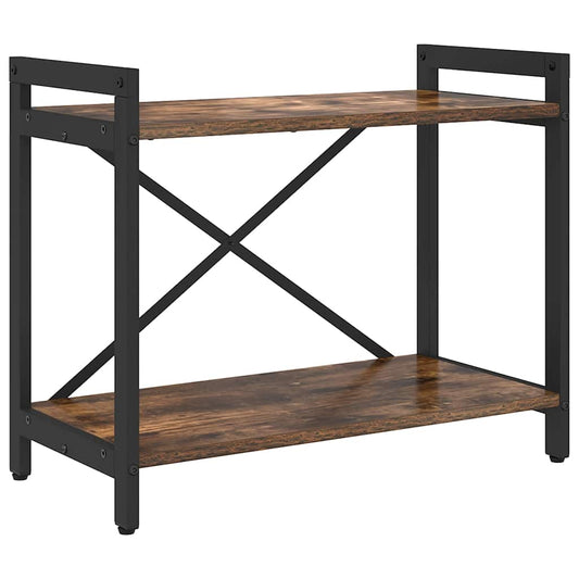 vidaXL Βιβλιοθήκη Καπνιστή δρυς 60 x 30 x 48.5 εκ Επεξεργασμένο ξύλο