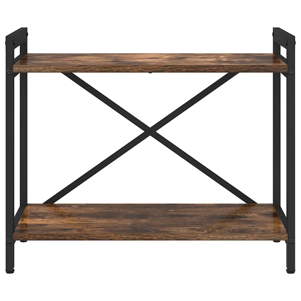 vidaXL Βιβλιοθήκη Καπνιστή δρυς 60 x 30 x 48.5 εκ Επεξεργασμένο ξύλο