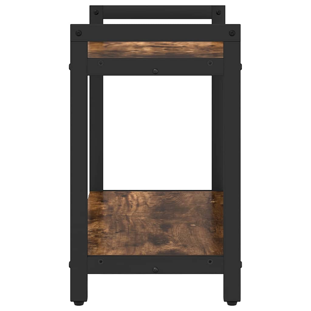 vidaXL Βιβλιοθήκη Καπνιστή δρυς 60 x 30 x 48.5 εκ Επεξεργασμένο ξύλο